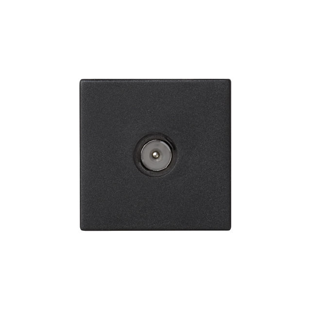 Simon Connect Płytka K45 gn. TV męskie 45x45mm + wkład szary grafit K120A/14 KONTAKT