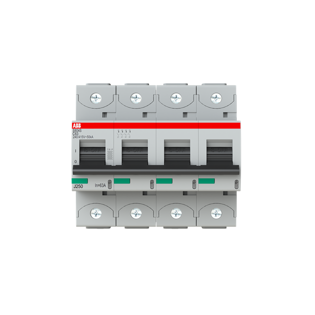 S804S-C63 Wyłącznik nadprądowy 50kA 4P C63A 2CCS864001R0634 ABB
