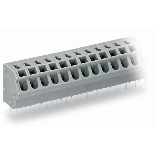 listwa zaciskowa do pł. drukowanych 9-bieg. szara raster 5/5,08 mm