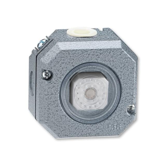 Wyłącznik podświetlany schodowy IP 66 z zaciskiem N szary