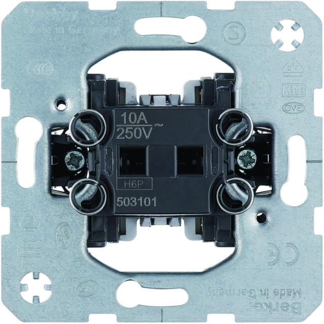 BERKER one.platform Łącznik 1-klawiszowy przyciskowy zestyk zwierny 503101 HAGER