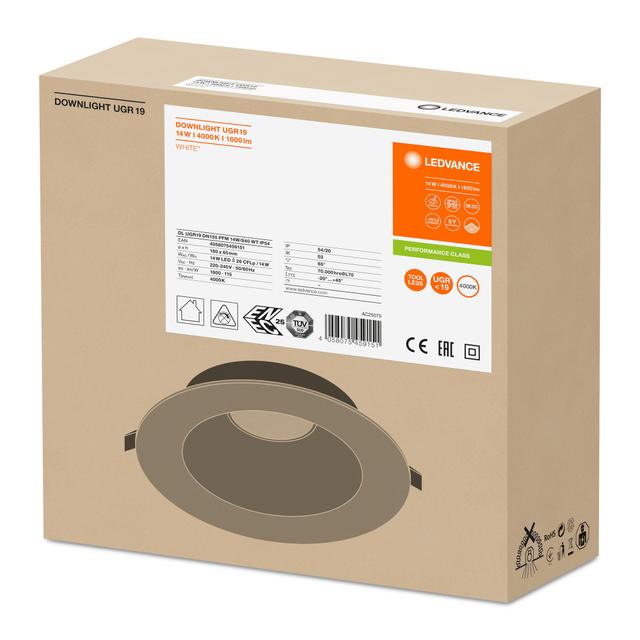 DOWNLIGHT PFM DN155 14W 840 WT IP54 UGR19 LEDV Oprawa LED - DOWNLIGHT LEDVANCE