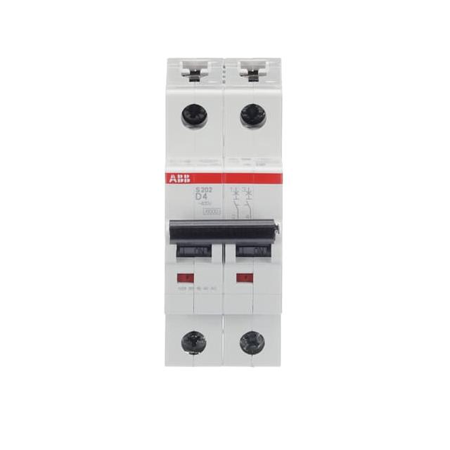 S202-D4 Wyłącznik nadprądowy 6kA 2P D4A 2CDS252001R0041 ABB