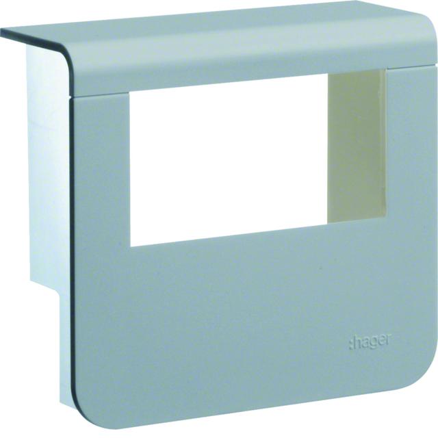 tehalit.SL Pokrywa nośnika urządzeń 20x55 2*45x45 aluminium SL20055932D1 HAGER