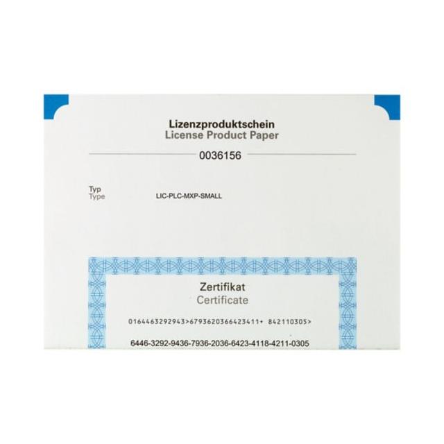 LIC-PLC-MXP-SMALL Licencja PLC do pan. XV2xx-57MPN., XV(S)-4xx-57.