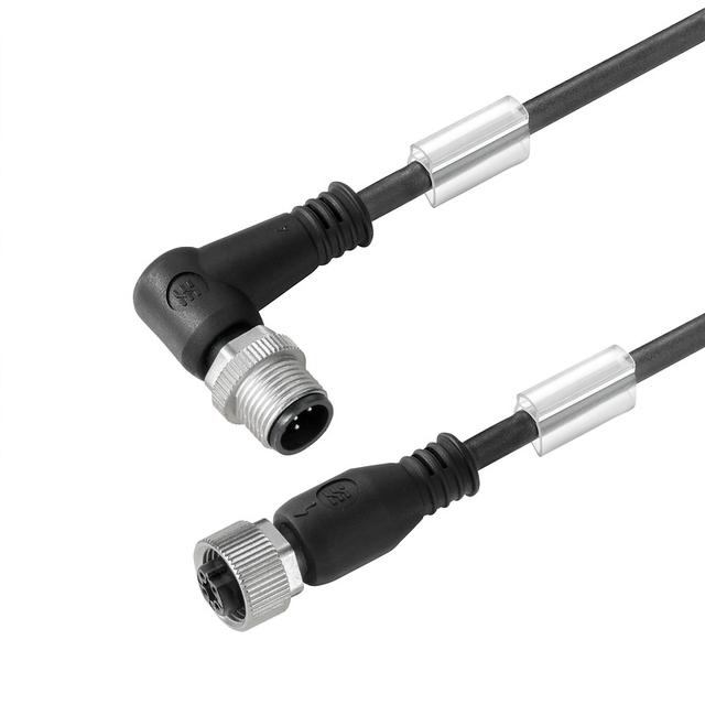 SAIL-M12WM12G-5B-1.5U Przewód czujnika-siłownika (zmontowany), Kabel połączeniowy, M12 / M12, Liczba biegunów: 5, Długość kabla: 1.5 m, złącze męskie, kątowe - złącze żeńsk /1szt 1057890150 WEIDMÜLLER