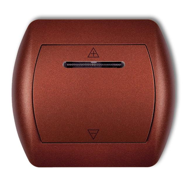 TREND Regulator oświetlenia sterowany dotykiem i dowolnym pilotem brązowy metalik