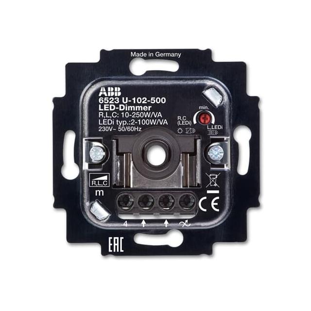 Ściemniacz Busch-Dimmer do regulowanych źródeł światła LED, ze sterowaniem obrotowym i włączaniem pr