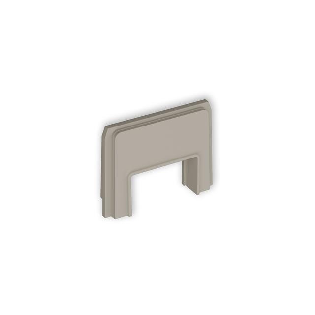 Zaślepka z wpustem do korytka 25x15 mm do puszki natynkowej pojedynczej PUK-1 / PUZ-1 taupe 60ZAPUKZ-3 KARLIK