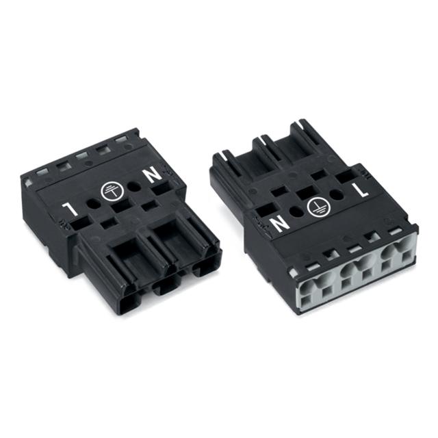 WINSTA wtyk 3-torowy czarny