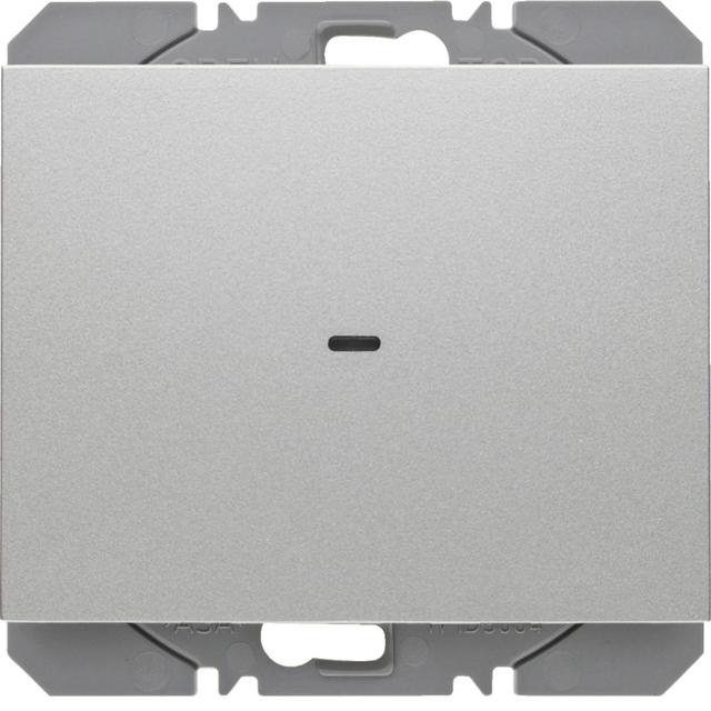 BERKER K.5 KNX RF quicklink Przycisk radiowy pojedyncza płaski aluminium lakierowana 85655277 HAGER