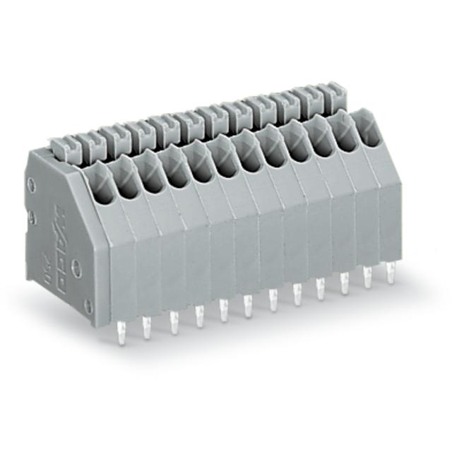 Złączka do płytek drukowanych przycisk 0,5mm2 RM 2,5mm 7-bieg szara /60szt./ 250-307 WAGO