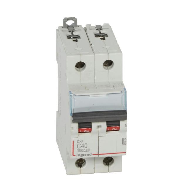 Wyłącznik Nadprądowy S 302 2P C40A 6kA DX3 407804 LEGRAND