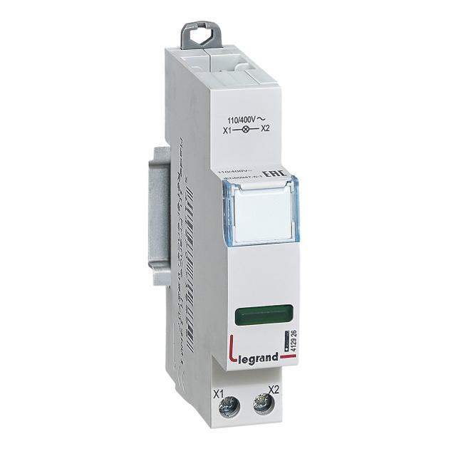 LAMPKA POJEDYNCZA LED ZIELONA 110/400V, Legrand