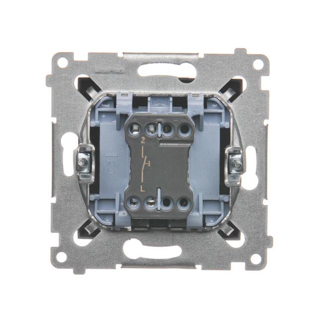 Simon 54 Przycisk pojedynczy zwierny bez piktogramu 16A z. śrub. brąz mat