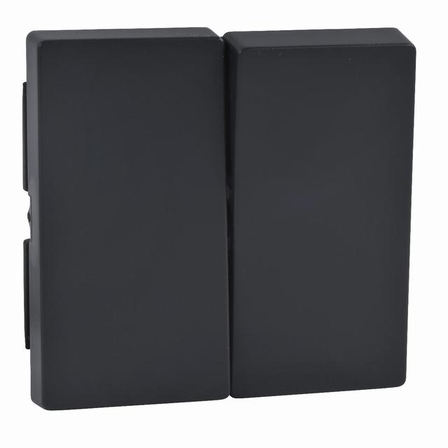 Merten, System M, klawisz podwójny, antracytowy