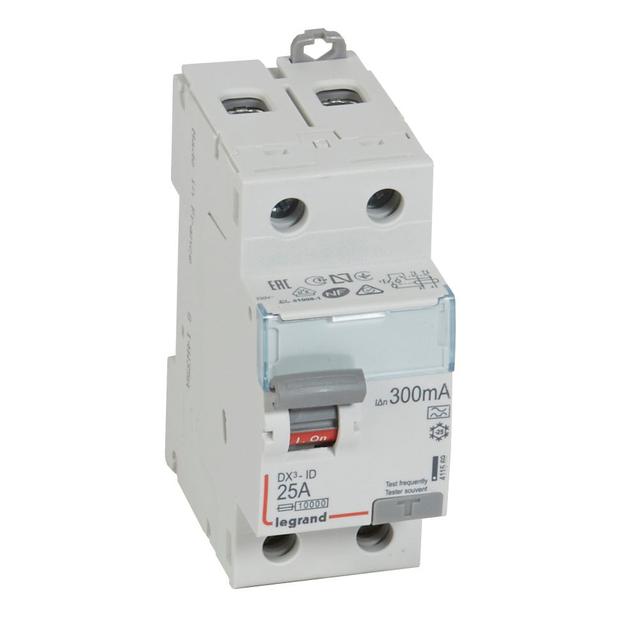 Wyłącznik Różnicowoprądowy P 302 2P 25A 300Ma Typa DX3 411569 LEGRAND