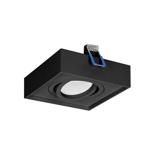 SORMUS S ramka dekoracyjna oprawy punktowej MR16/GU10 max 50W regulowana kwadrat czarna AD-OD-6168/B