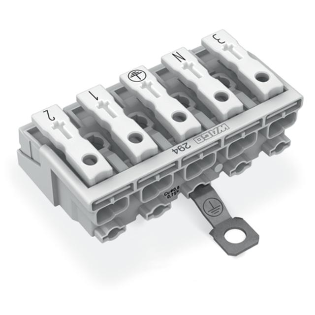 złączka zasilająca 5-biegunowa ze stopkami z stykiem PE