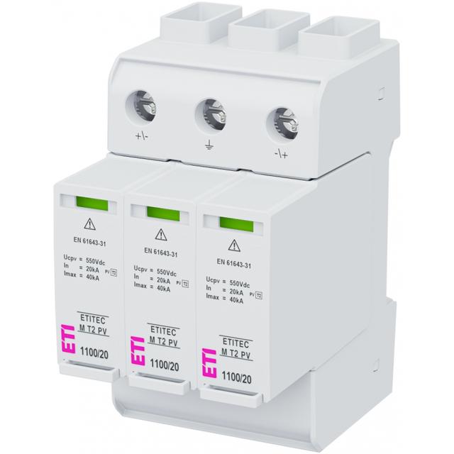 ETITEC M T2 PV 1100/20 Y Ogranicznik przepięć Typ T2 (kl.C) do systemów PV