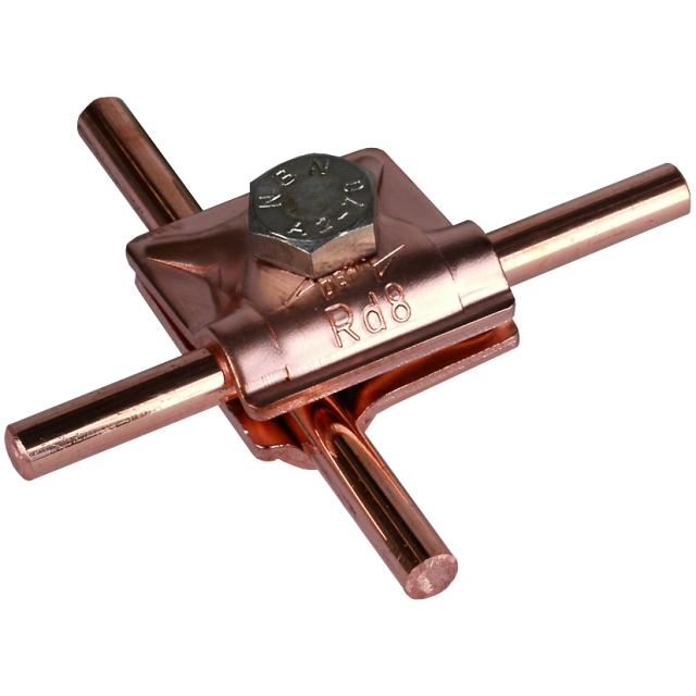 Zacisk uniwersalny MV do drutu 8 mm, Cu