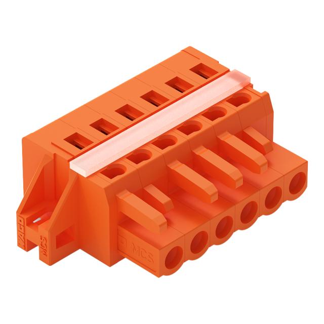 Gniazdo MCS-MIDI Classic 6-biegunowe pomarańczowe raster 5,08mm /50szt./ 231-306/027-000 WAGO