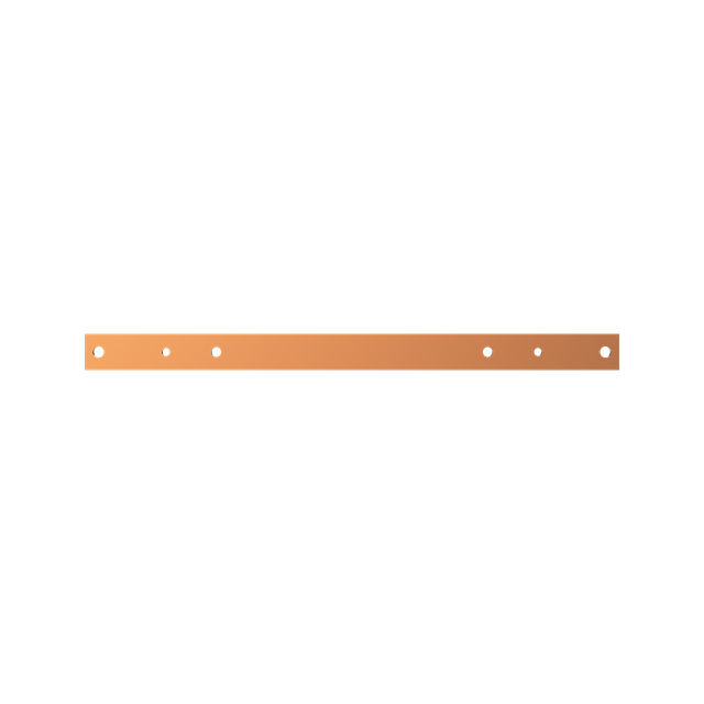 ZX1111 Szyna Cu 40x10mm 2F