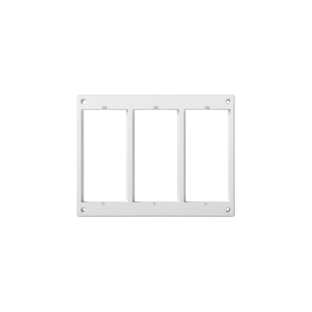 Simon Connect Ramka 3-modułowa czysta biel