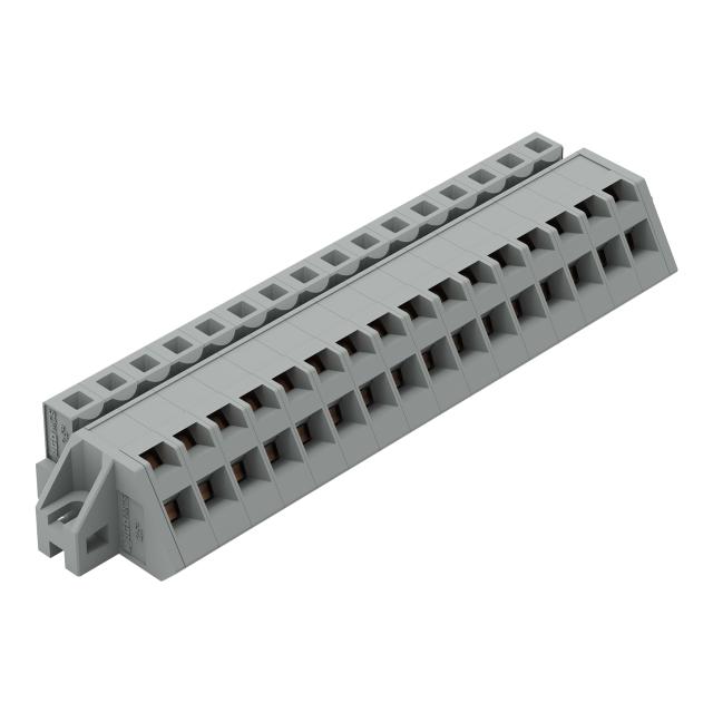 MCS-MIDI Classic gniazdo kątowe 16-bieg. szare raster 5 mm /10szt./ WAGO