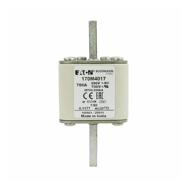 700A 690V 1/80 aR INDICATOR FUSE Wkładka szybka 700A AC 690V DIN 1 53x53x108 mm aR DIN, 170M4017 EAT
