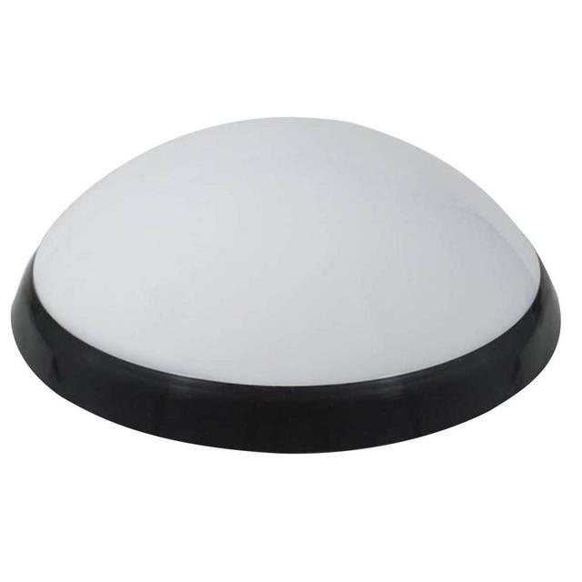 Oprawa ośw. PANTERA czarny pierścień, klosz mleczny, płytka LED, zintegr. czujn.ruchu i funk.korytar