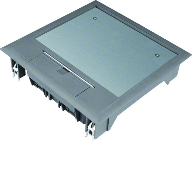 tehalit.VE-EE Pokrywa uchylna VQ06 200x200 wykładzina 5mm stal szary PA VQ06057011 HAGER
