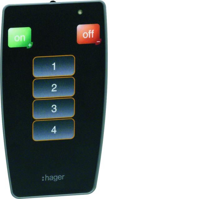 KNX e/s Pilot do obsługi czujników obecności 360st czarny EE808 HAGER
