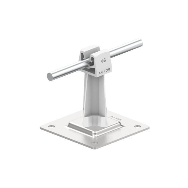 AN-11P/OH/S-N Uchwyt na płytce stal.H=7cm Z-zatrz. /OH/ szary