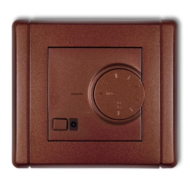 FLEXI Elektroniczny regulator temperatury z czujnikiem powietrznym brązowy metalik