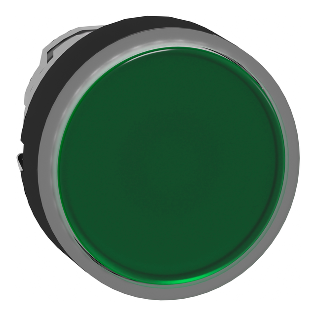 Harmony XB4 Przycisk płaski fi22 zielony z samopowrotem LED okrągły metalowy ZB4BW3337 Schneider