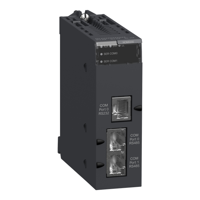 Modicon X80 Moduł łącza szeregowego, 2 porty RS-485/232, tryb Modbus i Character