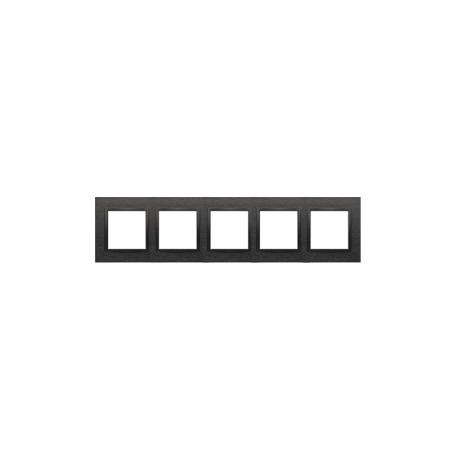 Simon 54 NATURE WMDZ-0140xS-083 Ramka 4-krotna Nature-Metal, INOX DARK, IP20/IP44. (IP44-należy zast DRN4/83 KONTAKT