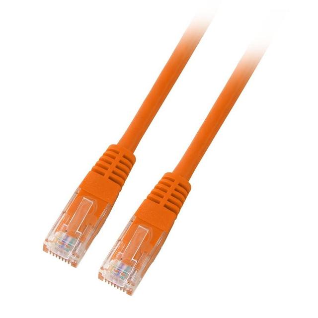 Patchcord RJ45 U/UTP kat. 6 PVC CCA pomarańczowy 1m