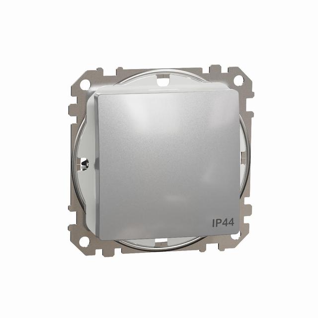 Sedna Design & Elements łącznik pojedynczy IP44 srebrne aluminium SDD213101 Schneider