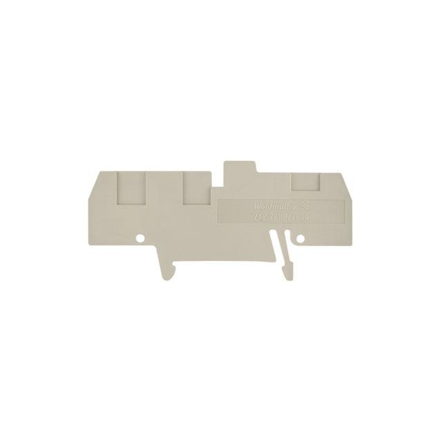 ZAP ZKBD/ZKSD Płytka końcowa (styki), 82.5 mm x 2.5 mm, Ciemnobeżowy /50szt./ 1688300000 WEIDMÜLLER