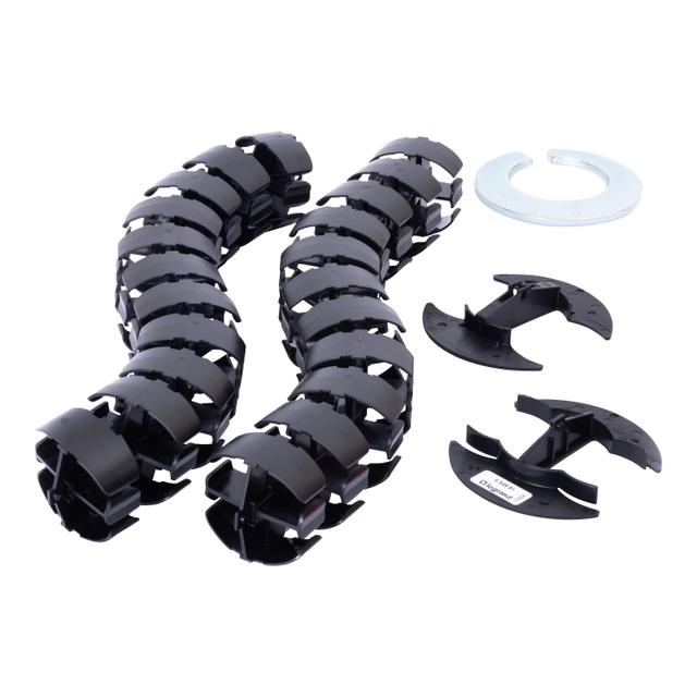 Incara: Vertebra - 4 Przedziały Metalowa Stopa - 0,8 M-Czarny 654991 LEGRAND
