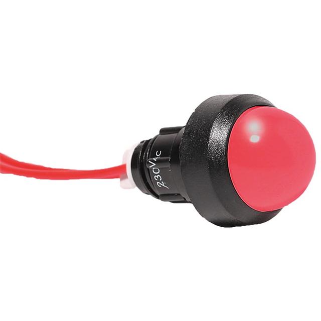 LS LED 20 R 230 LAMPKA SYGNAL.LED D=20MM CZERW.230V AC