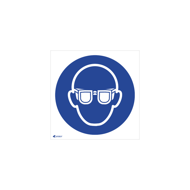 STOSUJ OCHRONĘ OCZU Z PODPISEM , FOLIA SAMOPRZYLEPNA