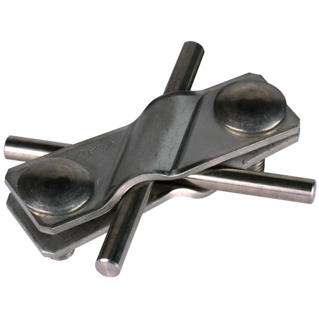 Zacisk SV do drutu 7-10/płask. 30 mm, stal nierdzewna NIRO