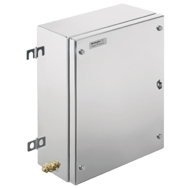 WEIDMULLER KTB MH 352615 S4N2 Metalowa obudowa iskrobezpieczna, 260 x 350 x 150 mm, nieobrobiony, Płytka kołnierzowa: Tak, na dole, u góry, 4 zawiasy i wkręty M6 o łbie sześciokątn /1szt./ 1194820002 WEIDMÜLLER