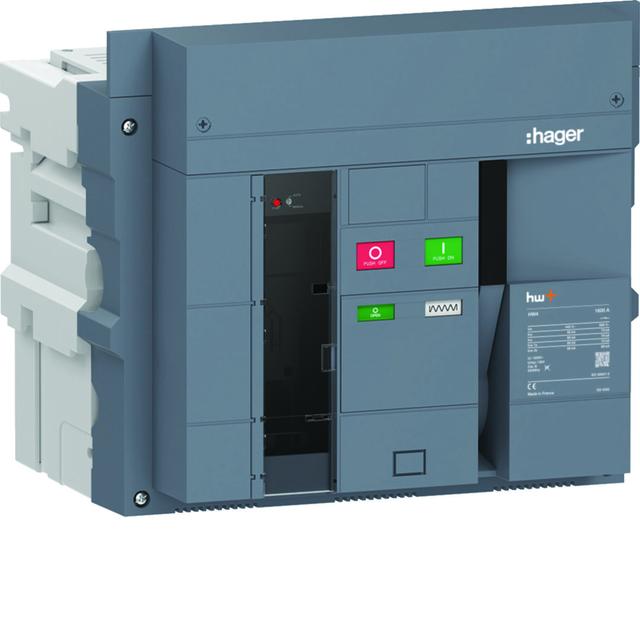 ACB HW4 85kA 1600A 3P Wyłącznik powietrzny wysuwny do wyzwalacza sentinel HW4S316DB HAGER