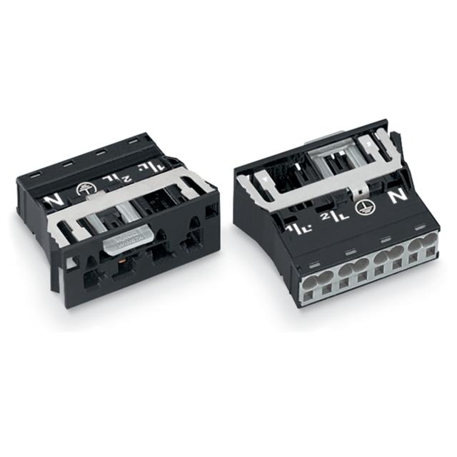 WINSTA wtyk 4-torowy SnapIn czarny ze stykiem PE