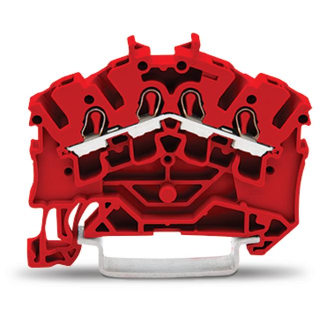 4-przewodowa złączka przelotowa czerwona