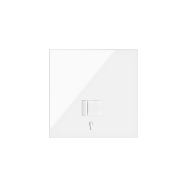 Simon 100 Panel 1-krotny: 1 gniazdo RJ45 biały 10020106-130 KONTAKT